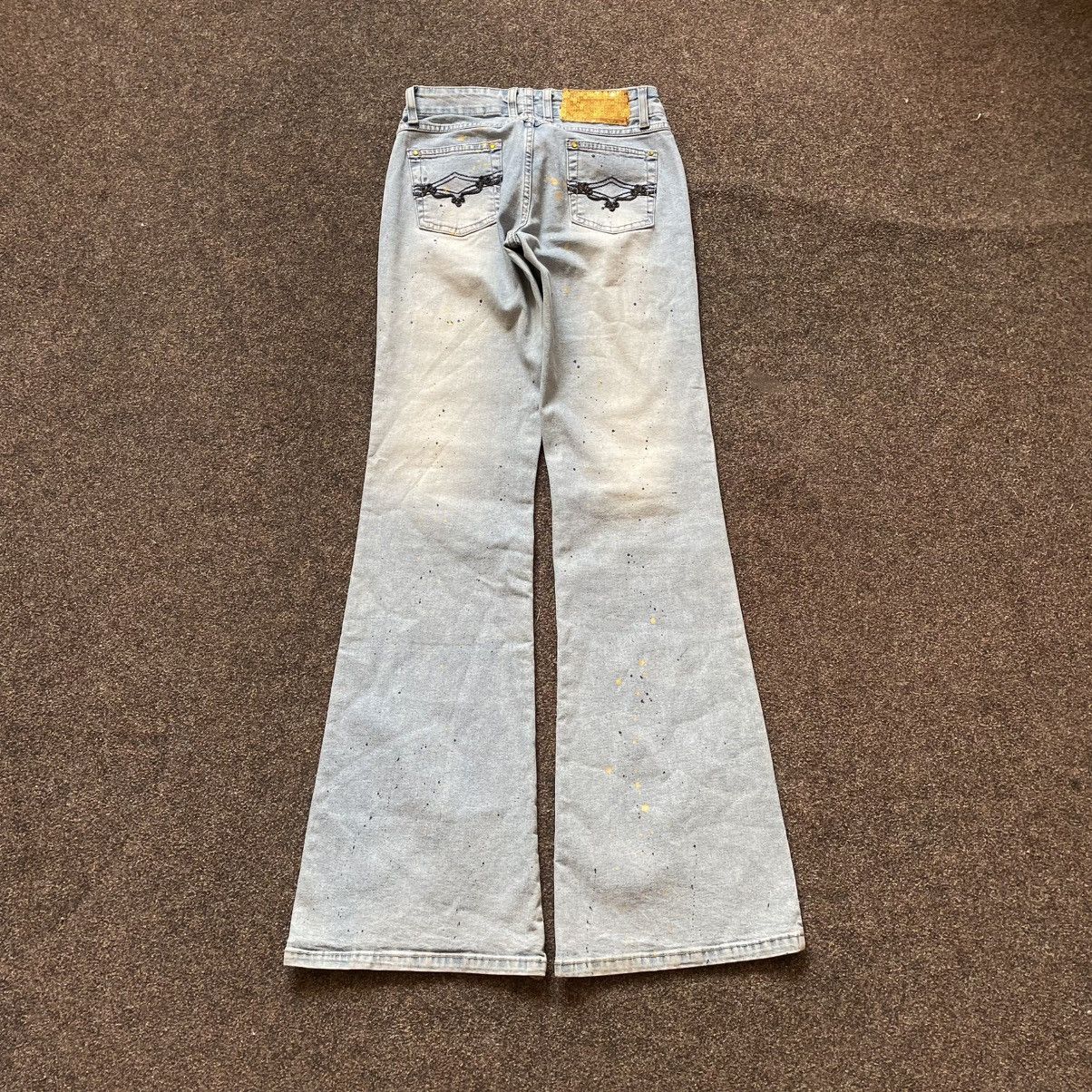 Vintage Vintage Y2K Sun Faded Distressed Flare Jeans Grunge Slim 28 Size 28" / US 6 / IT 42 - 3 Thumbnail