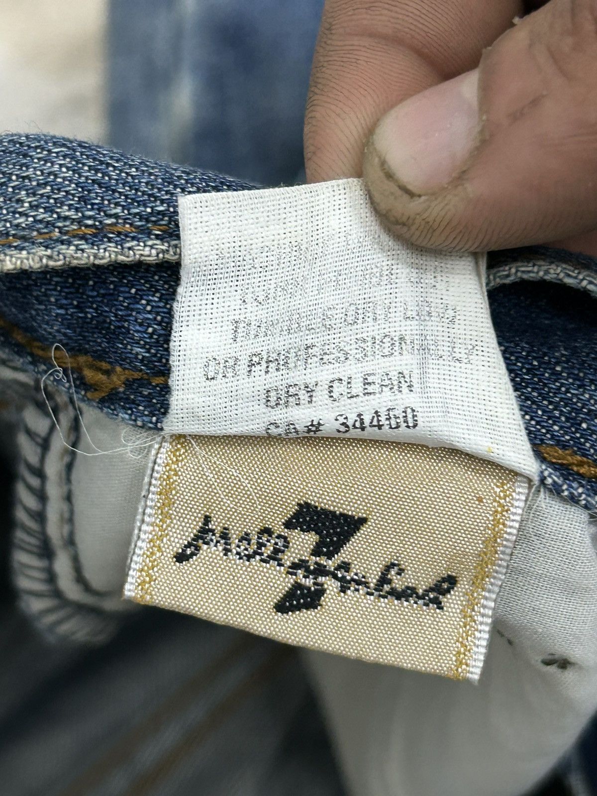 Japanese Brand × Le Grande Bleu (L.G.B.) Man Seven of Kind USA Made Washed Blue Embellishment Pocket Size US 29 - 17 Thumbnail