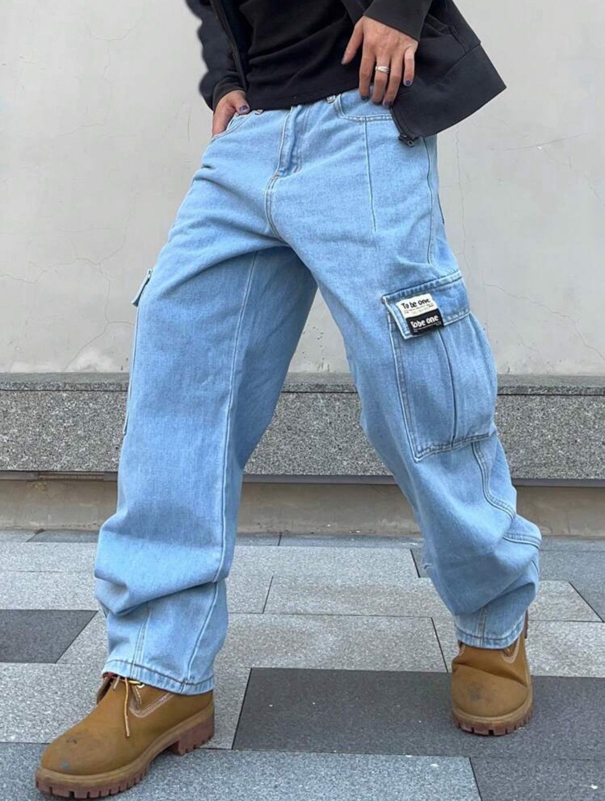 Other × Vintage Men's Flap Pocket & Side Pocket Cargo Jeans Size US 36 / EU 52 - 1 Thumbnail