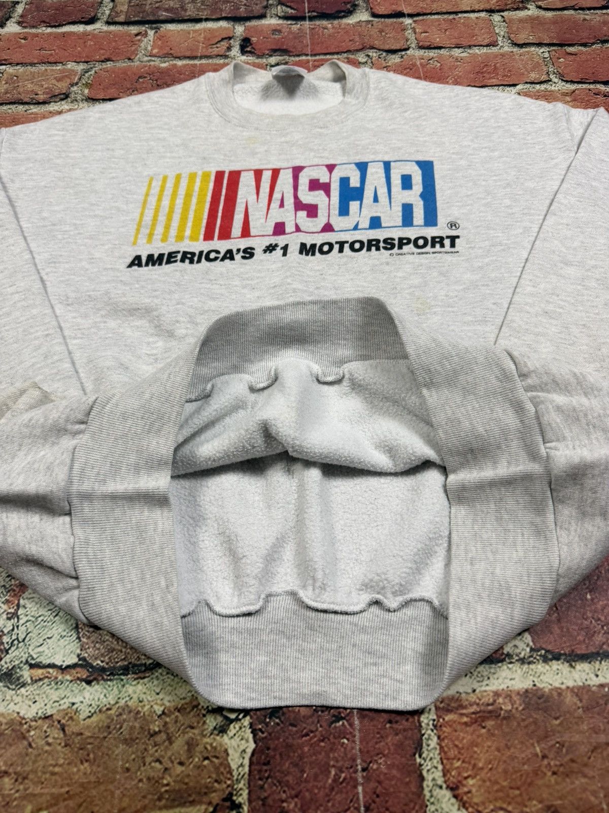 NASCAR Vintage Nascar Logo Crewneck Sweatshirt Pullover 90s Racing Size US XL / EU 56 / 4 - 7 Thumbnail