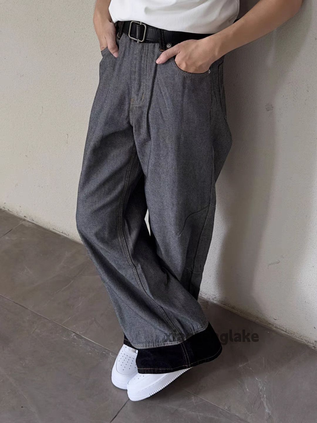 Designer × Jean × Vintage y2k loose baggy yuppie utility patchwork hiphop jeans Size US 30 / EU 46 - 3 Thumbnail