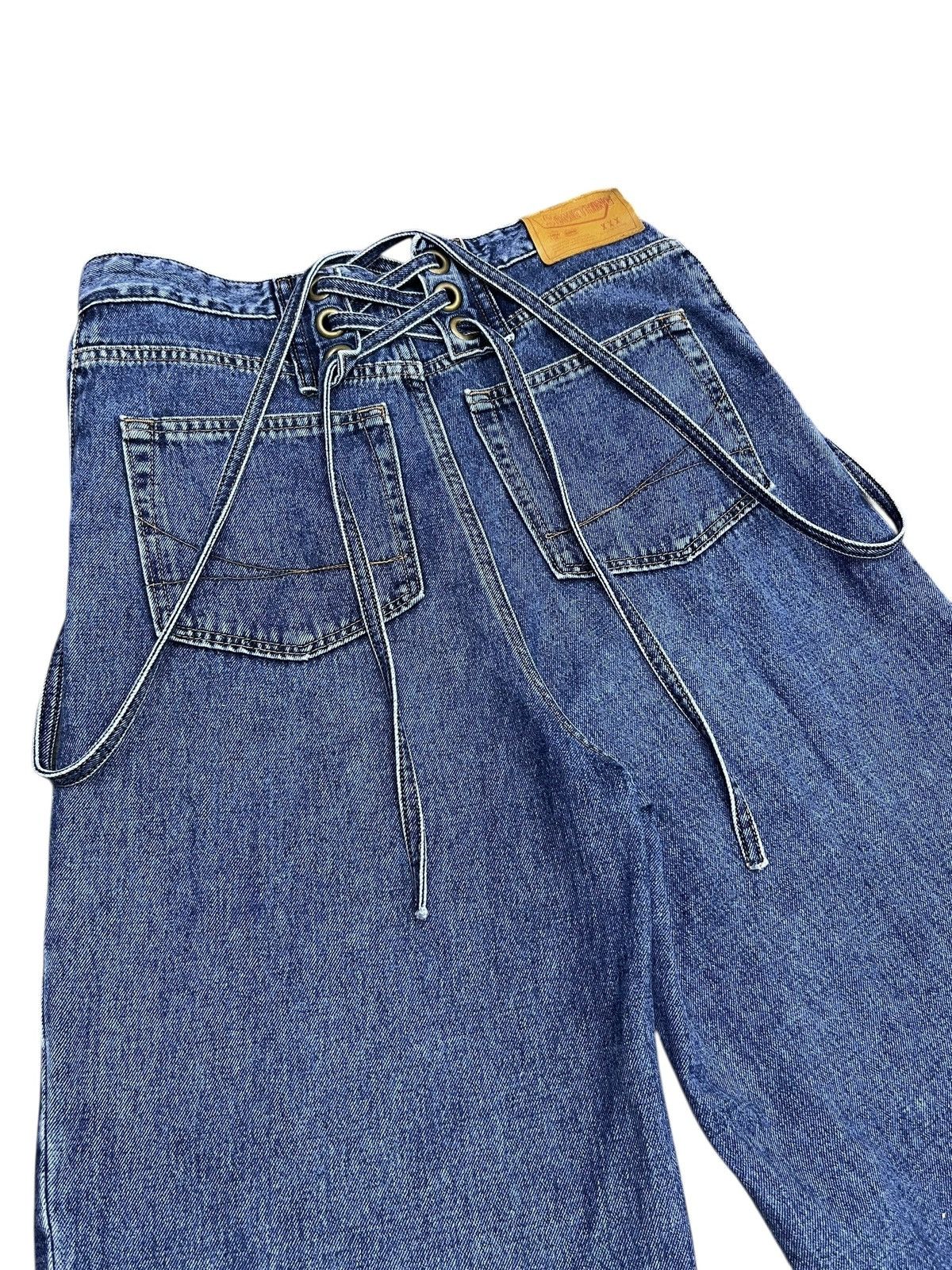 Edwin Vtg SOMETHING French Nouveau × Freak's Store Lace-Up Baggy Size 28" / US 6 / IT 42 - 2 Thumbnail