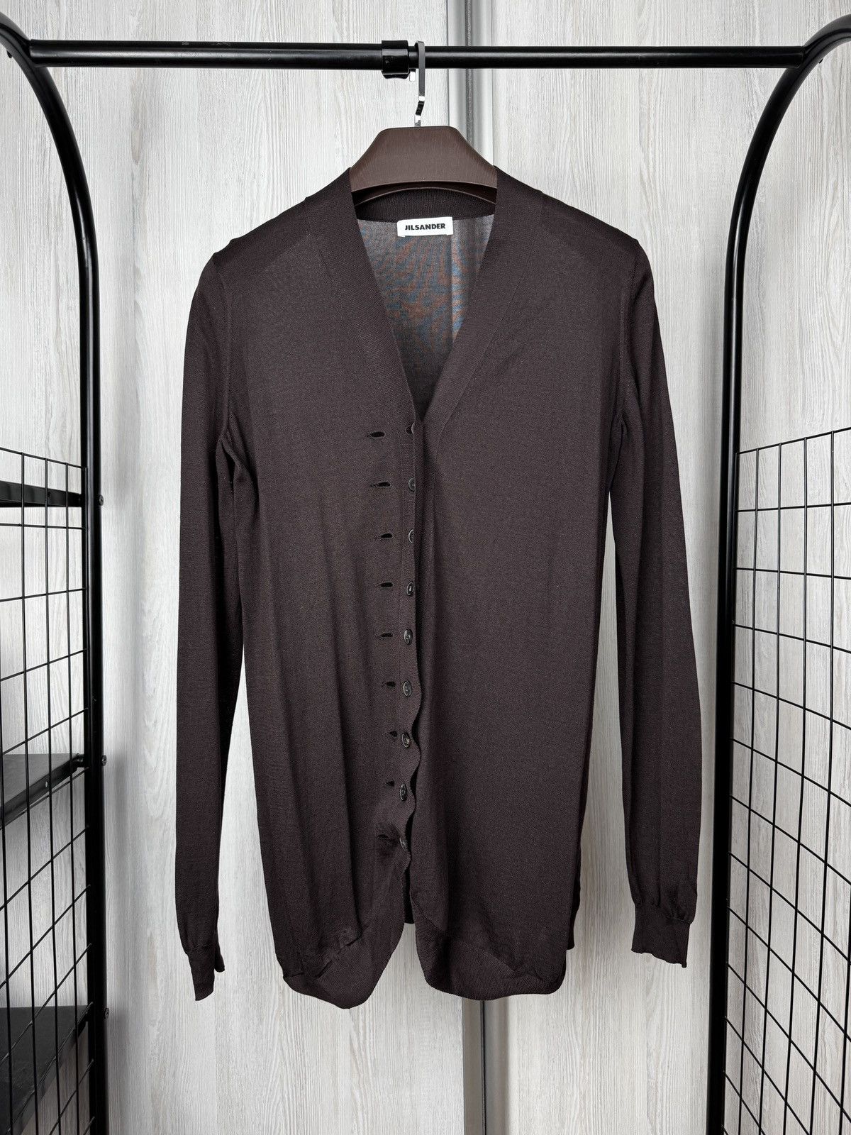 Jil Sander Jil Sander rare 2 pieces set brown wool sweater cardigan Size M / US 6-8 / IT 42-44 - 4 Thumbnail