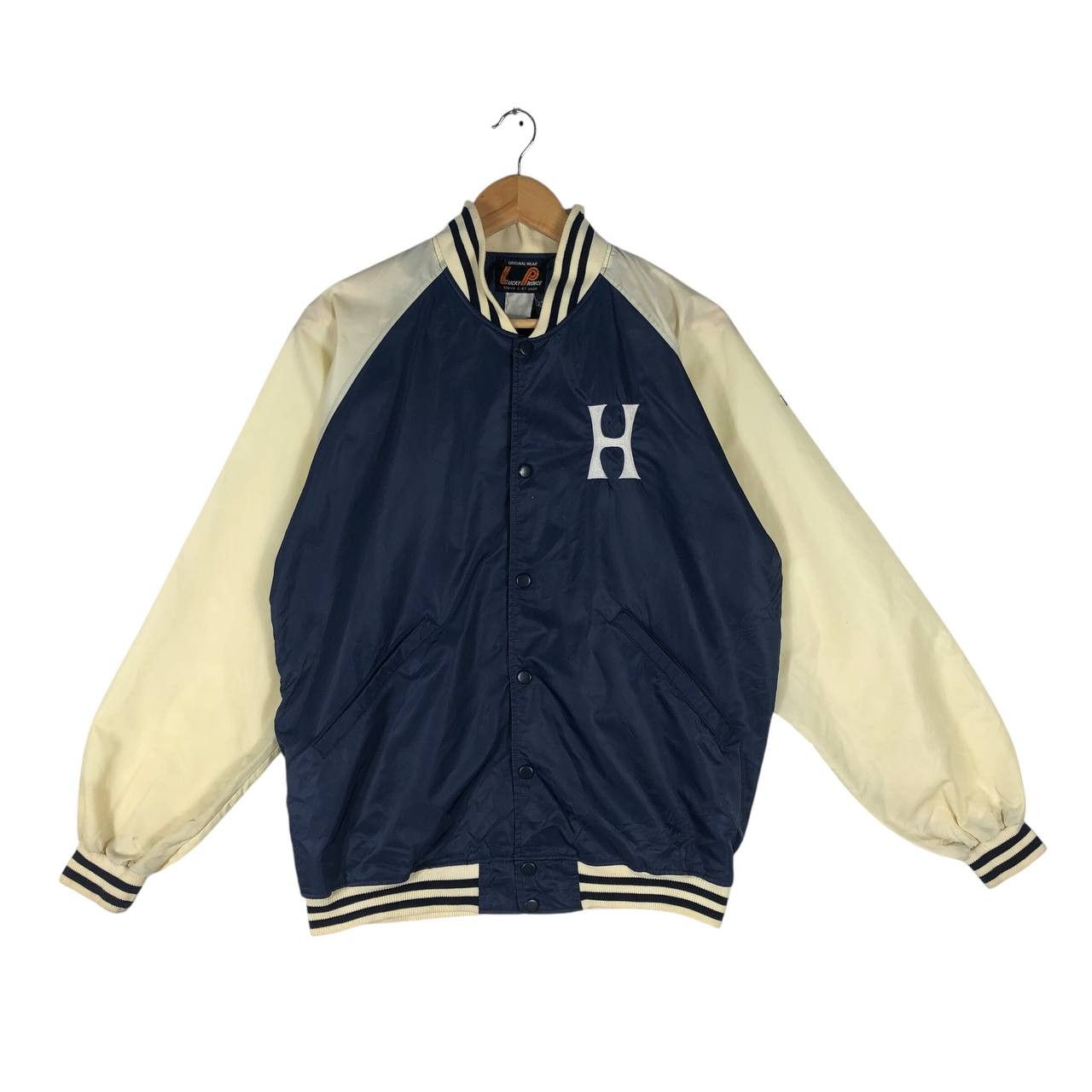 Vintage Original Wear Lucky Prince Varsity Satin Jacket