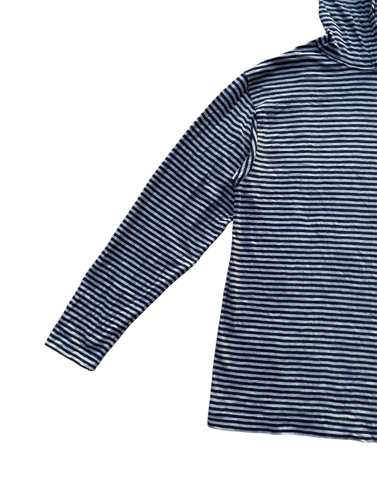 45rpm 45RPM Indigo Striped Hoodie Made in Japan Navy White Border Size US S / EU 44-46 / 1 - 7 Thumbnail