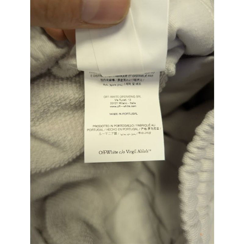 Off-White o1rshd1 OW Sweatpants in Light Stone / Black Size US 34 / EU 50 - 22 Thumbnail