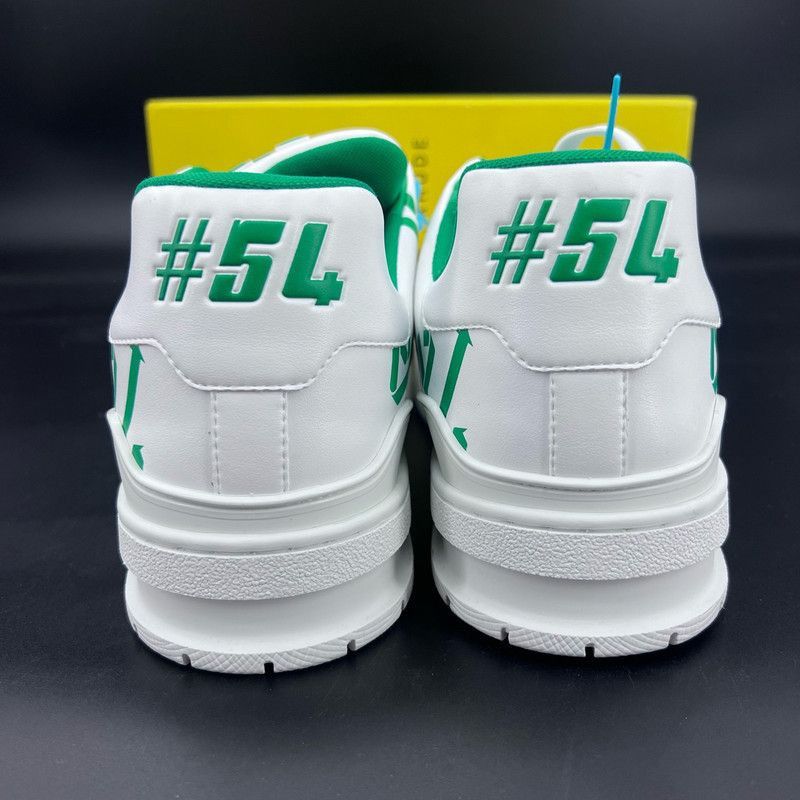 Louis Vuitton Louis Vuitton Fashion Trainer Sneakers in White Green -2508 Size US 12 / EU 45 - 3 Thumbnail