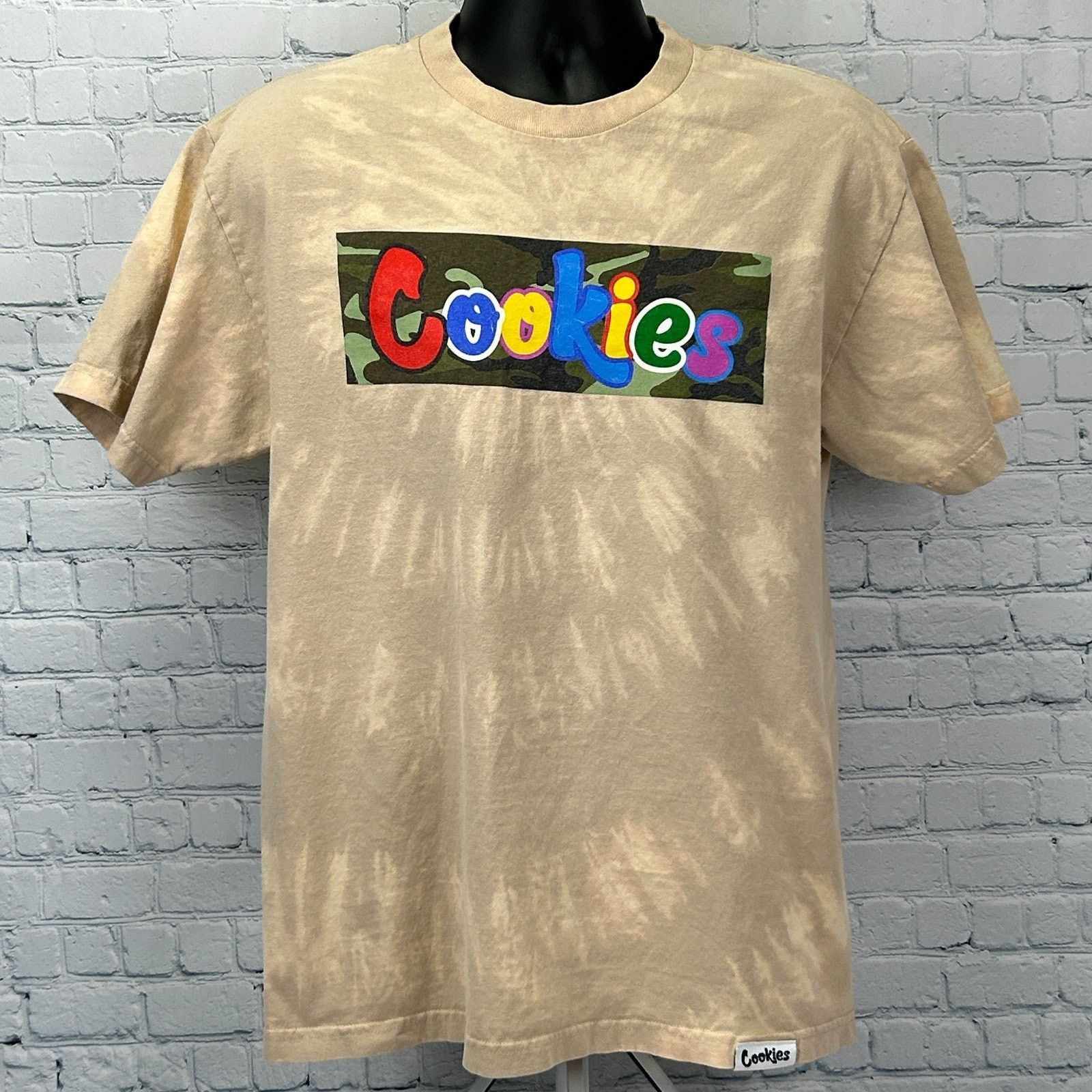 Cookies Cookies Clothing T Shirt Streetwear SF Beige Tie Dye L Large Size US L / EU 52-54 / 3 - 2 Thumbnail