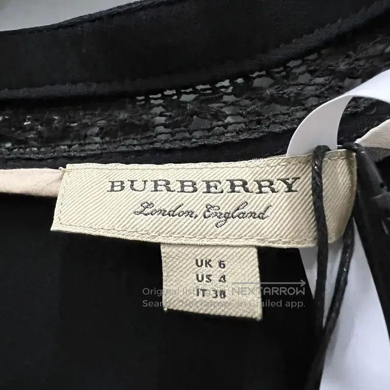 Burberry Burberry Black Cotton Long Sleeve Dress. Size XXS / US 00 / IT 34 - 4 Thumbnail