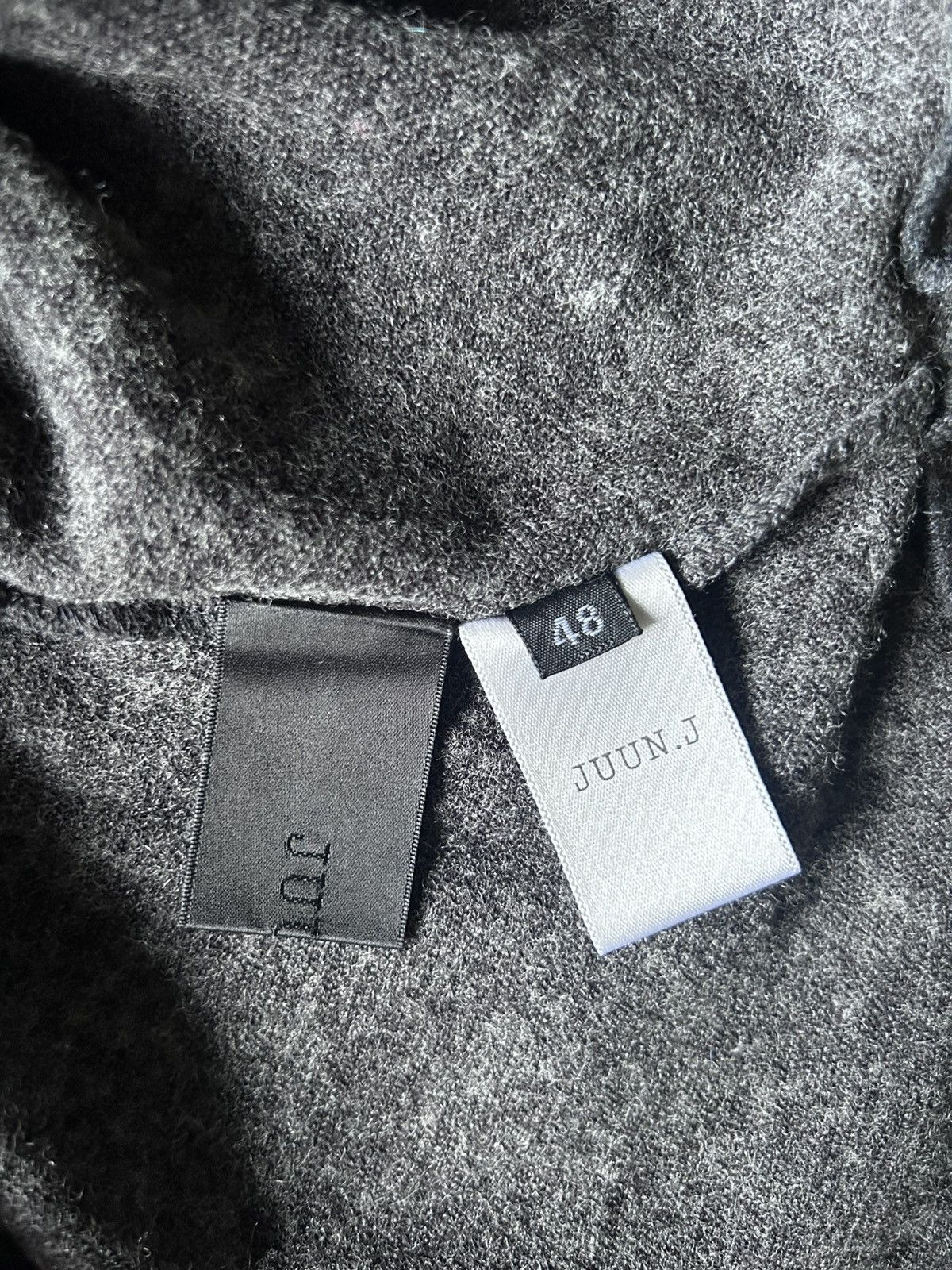 grey asymmetric wool sweater knit NEW margiela rick owens 48