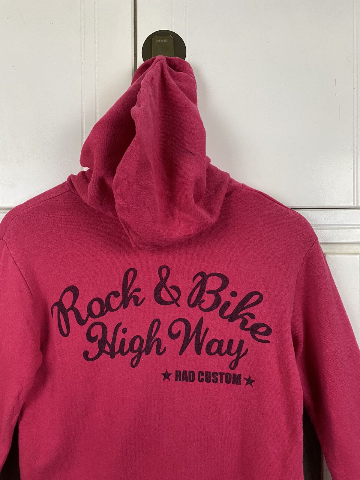Vintage Vintage Rad Custom Rock & Bike Hoodie Pink Size M / US 6-8 / IT 42-44 - 4 Thumbnail