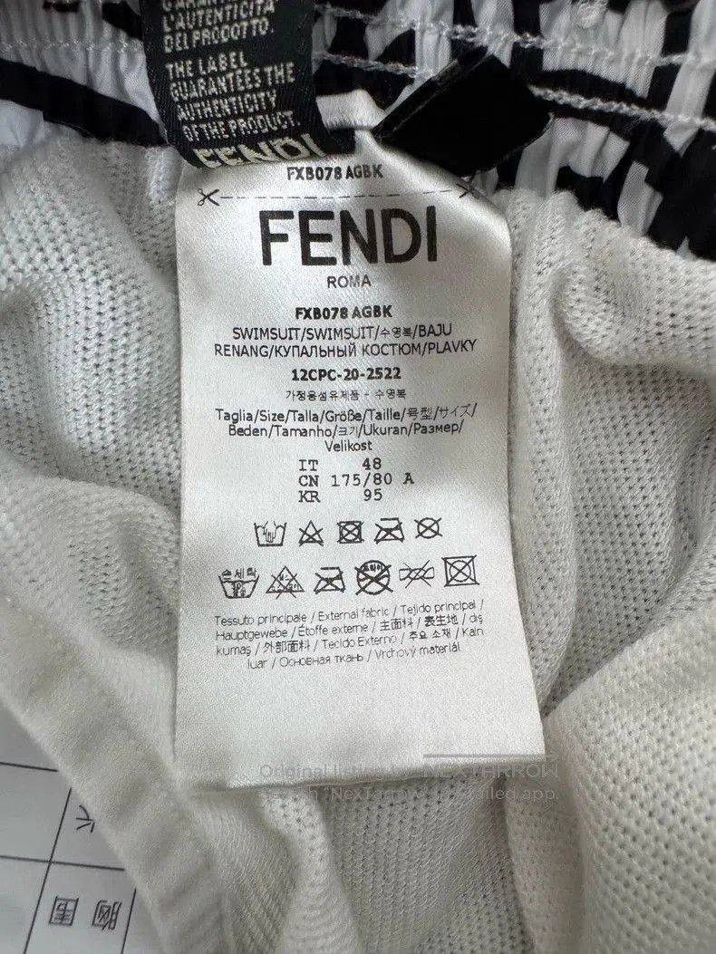 Fendi FENDI Monogram Black White Shorts . Size US 38 / EU 54 - 4 Thumbnail