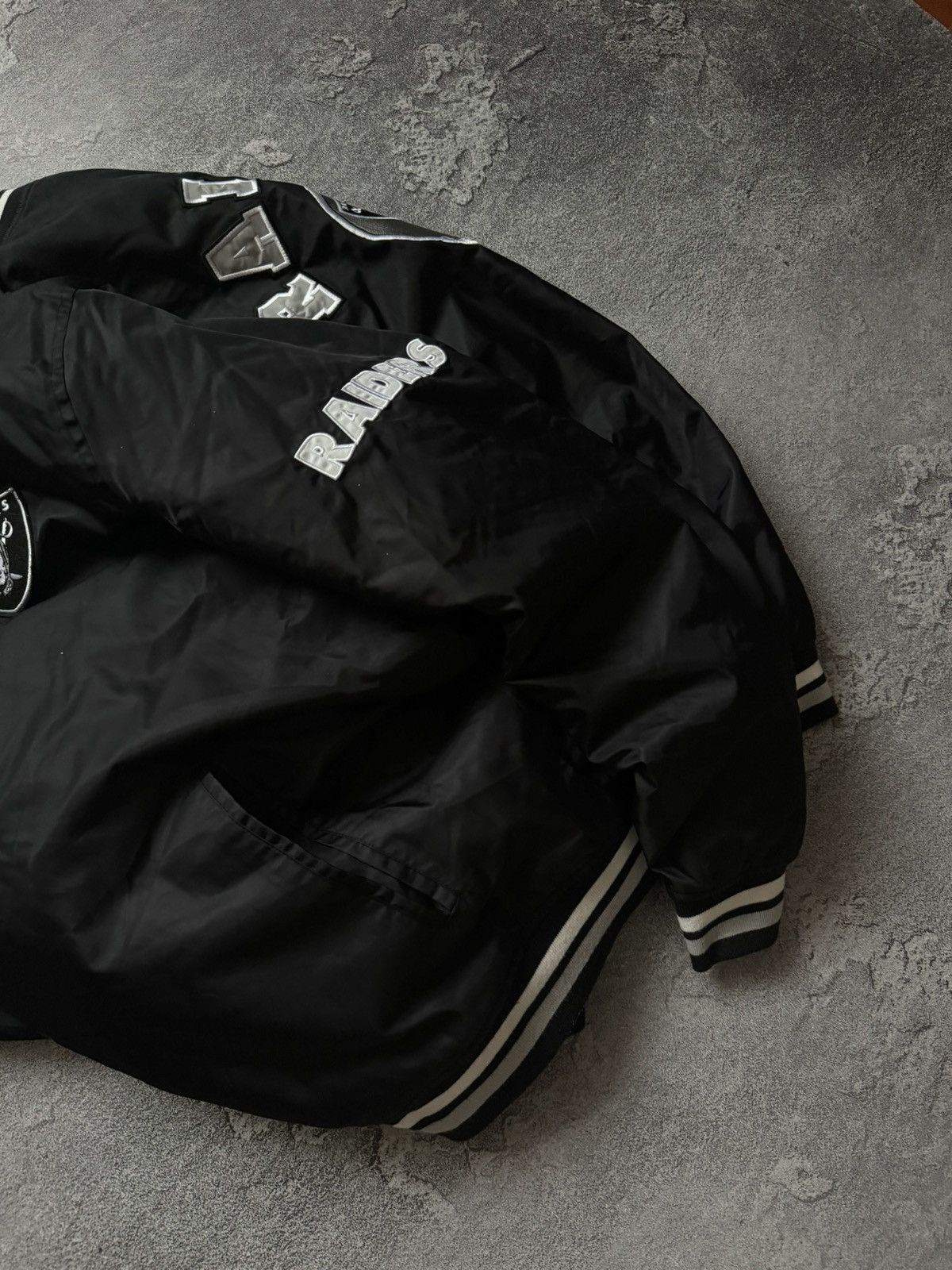 NFL Raiders NFL big logo bomber jacket varsity button up Size US XXL / EU 58 / 5 - 4 Thumbnail