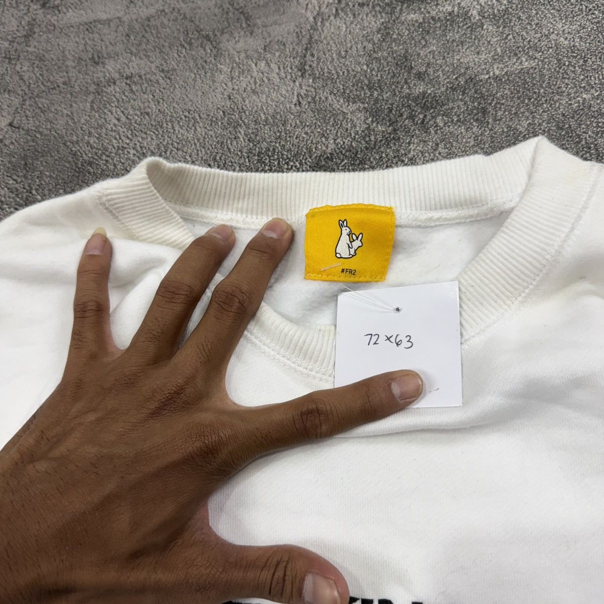 FR2 Fucking Rabbits FR2 yoko fuchigami erousagi white japan Size US XL / EU 56 / 4 - 7 Thumbnail