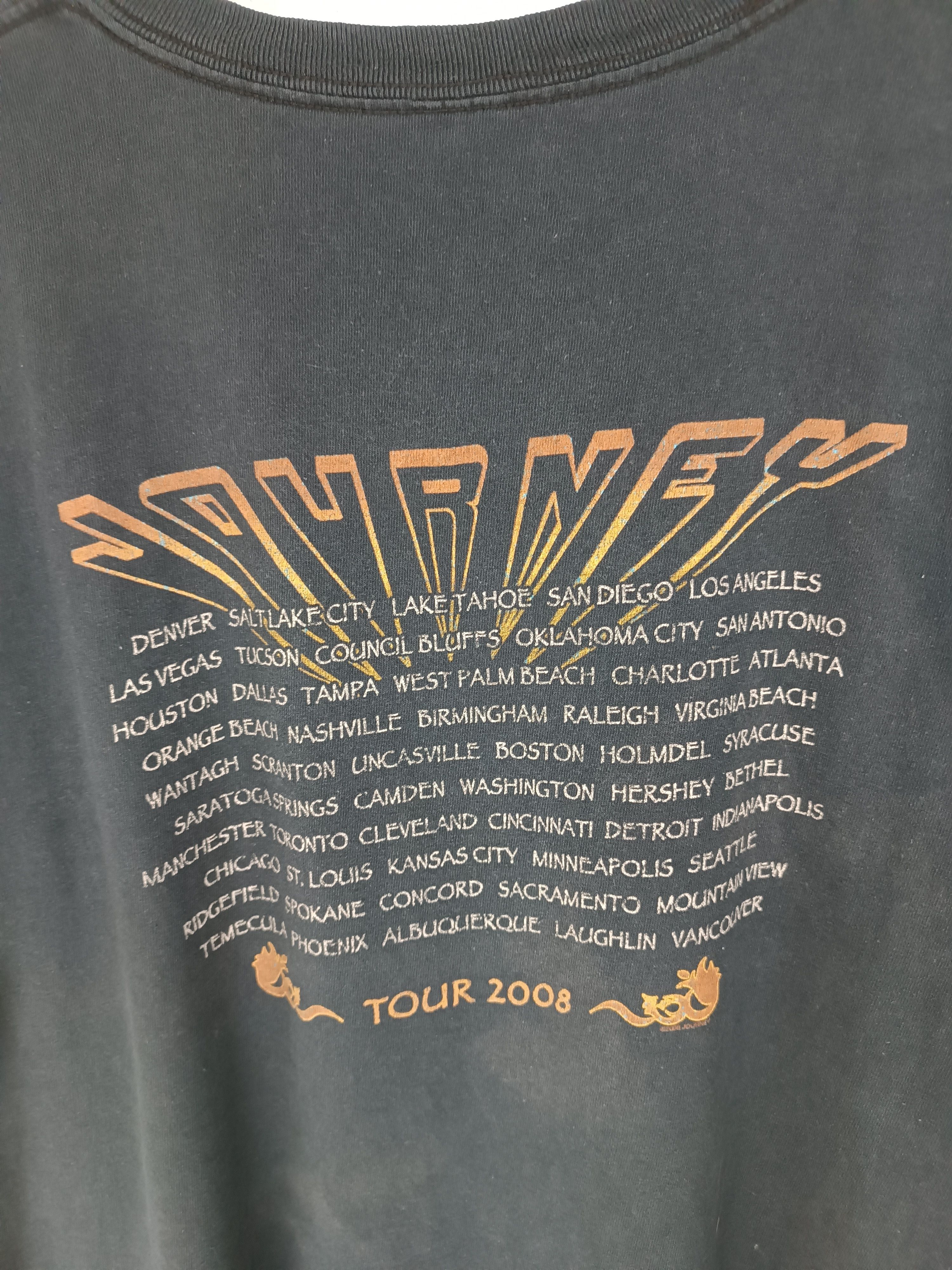 Band Tees VINTAGE 2008 JOURNEY TOUR TEE deff bon jovi floyd Size US L / EU 52-54 / 3 - 15 Thumbnail