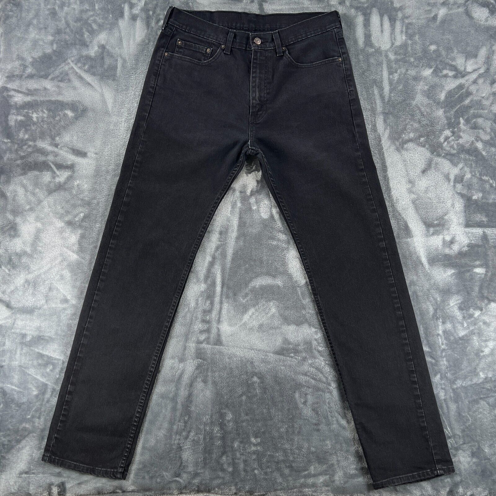 Levi's Levis 505 Jeans Men 33x34 Black Straight Denim Y2K Skate Emo Size US 33 - 1 Thumbnail