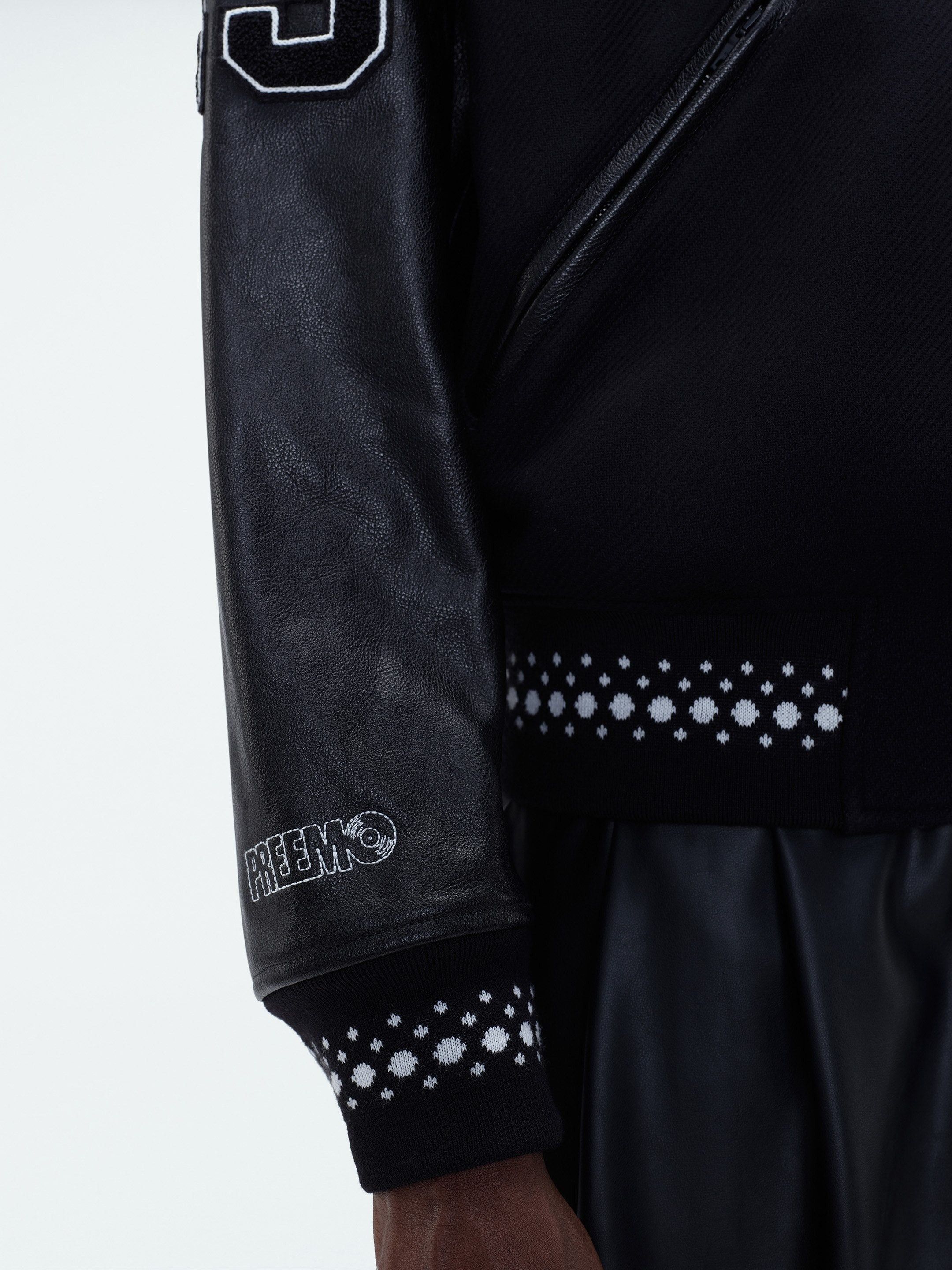 Amiri o1w1db10125 Dj Premier Varsity Bomber Jacket in Black Size US XL / EU 56 / 4 - 3 Thumbnail