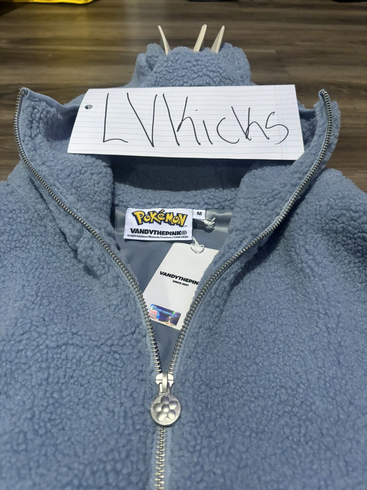 Pokemon × Vandy The Pink Vandy the Pink x Pokémon Machop Fleece Jacket Size US M / EU 48-50 / 2 - 4 Thumbnail