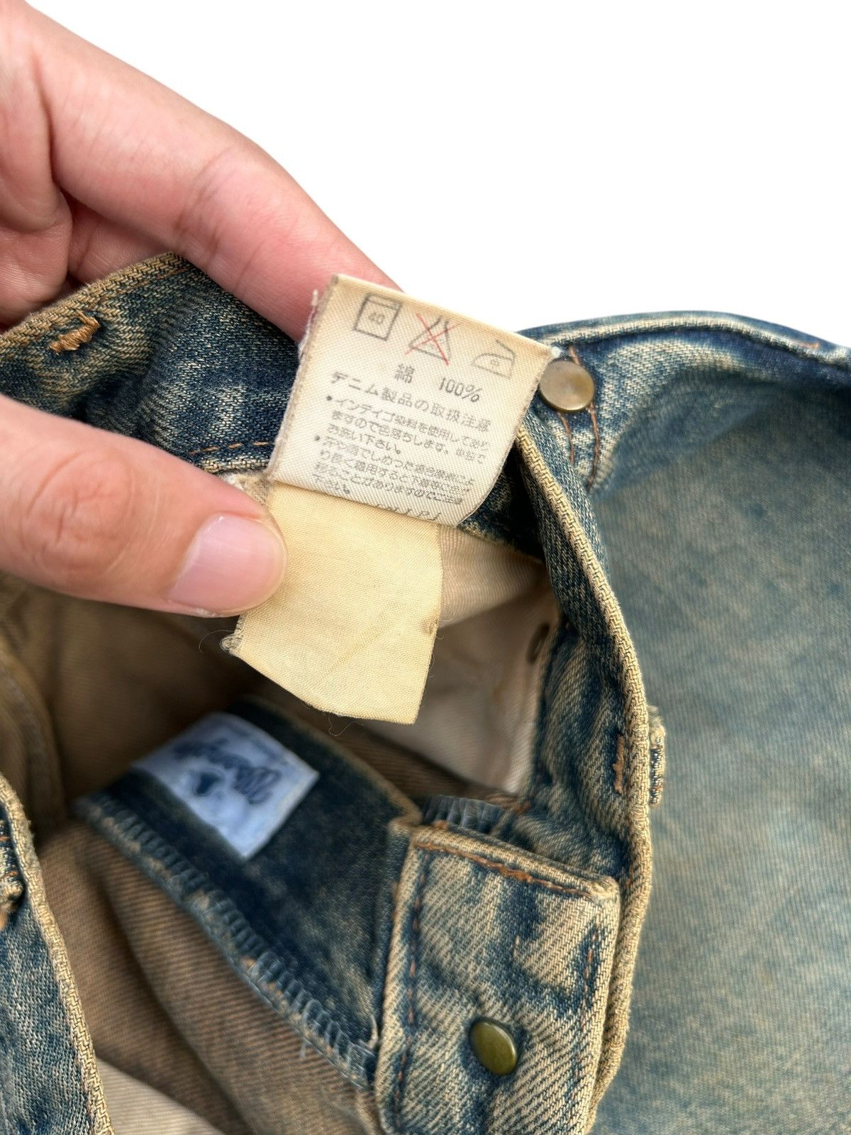 Kapital Vintage Wrangler Selvedge Baggy Rusty Denim Jeans Size US 30 / EU 46 - 10 Thumbnail