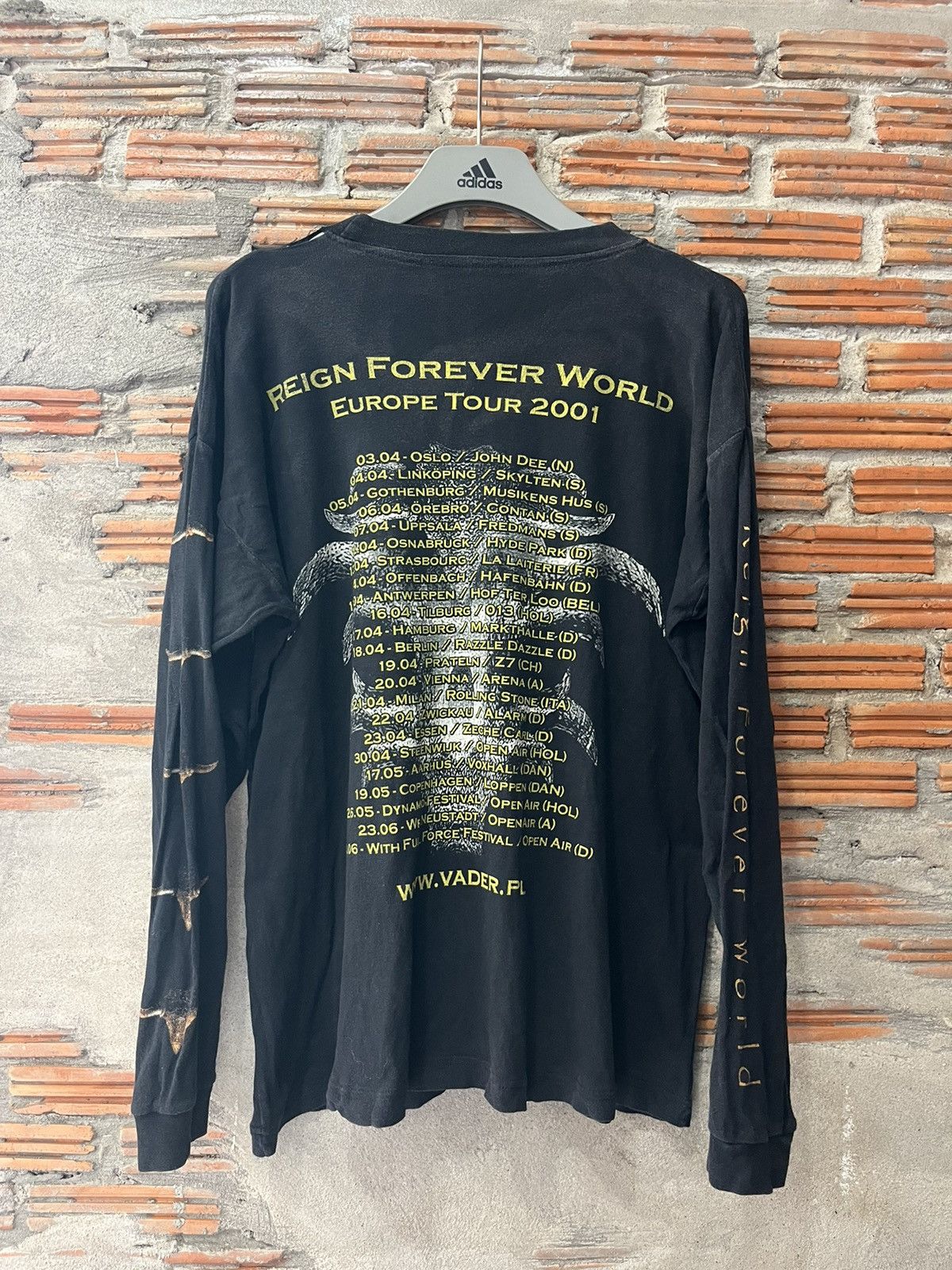 Band Tees Vintage VADER Reign Forever World 2001’s Band Tour Shirt Size US XL / EU 56 / 4 - 3 Thumbnail