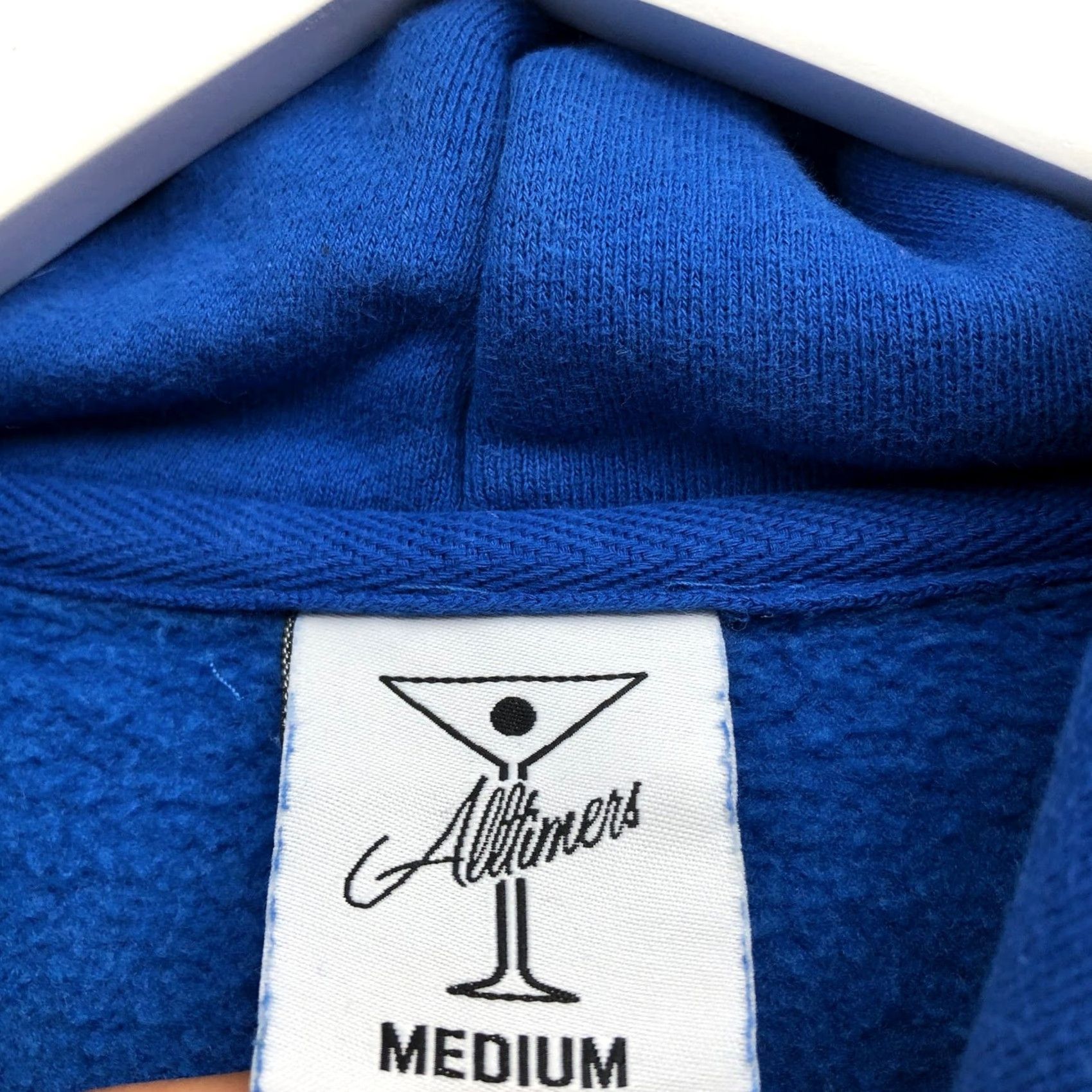 Alltimers Alltimers Hoodie Mens M Long Sleeve Graphic Blue Sweatshirt Crew Neck Size US M / EU 48-50 / 2 - 3 Thumbnail