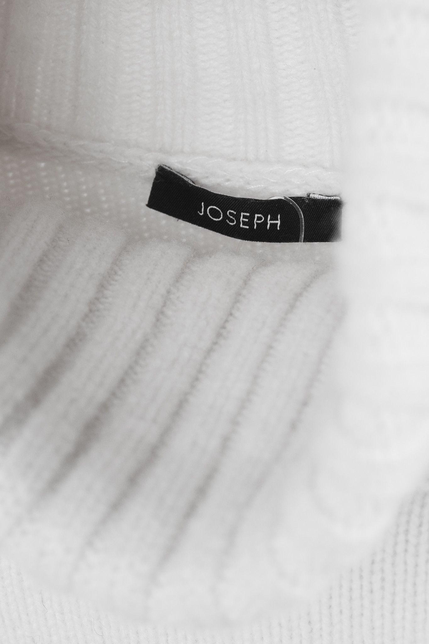 Joseph Joseph AW/22 Cream High Neck Check Knit Sweater Size S / US 4 / IT 40 - 4 Thumbnail
