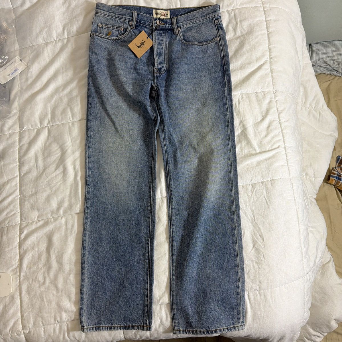Stussy Stussy Slim Ol Jean stone washed indigo Size US 34 / EU 50 - 1 Thumbnail