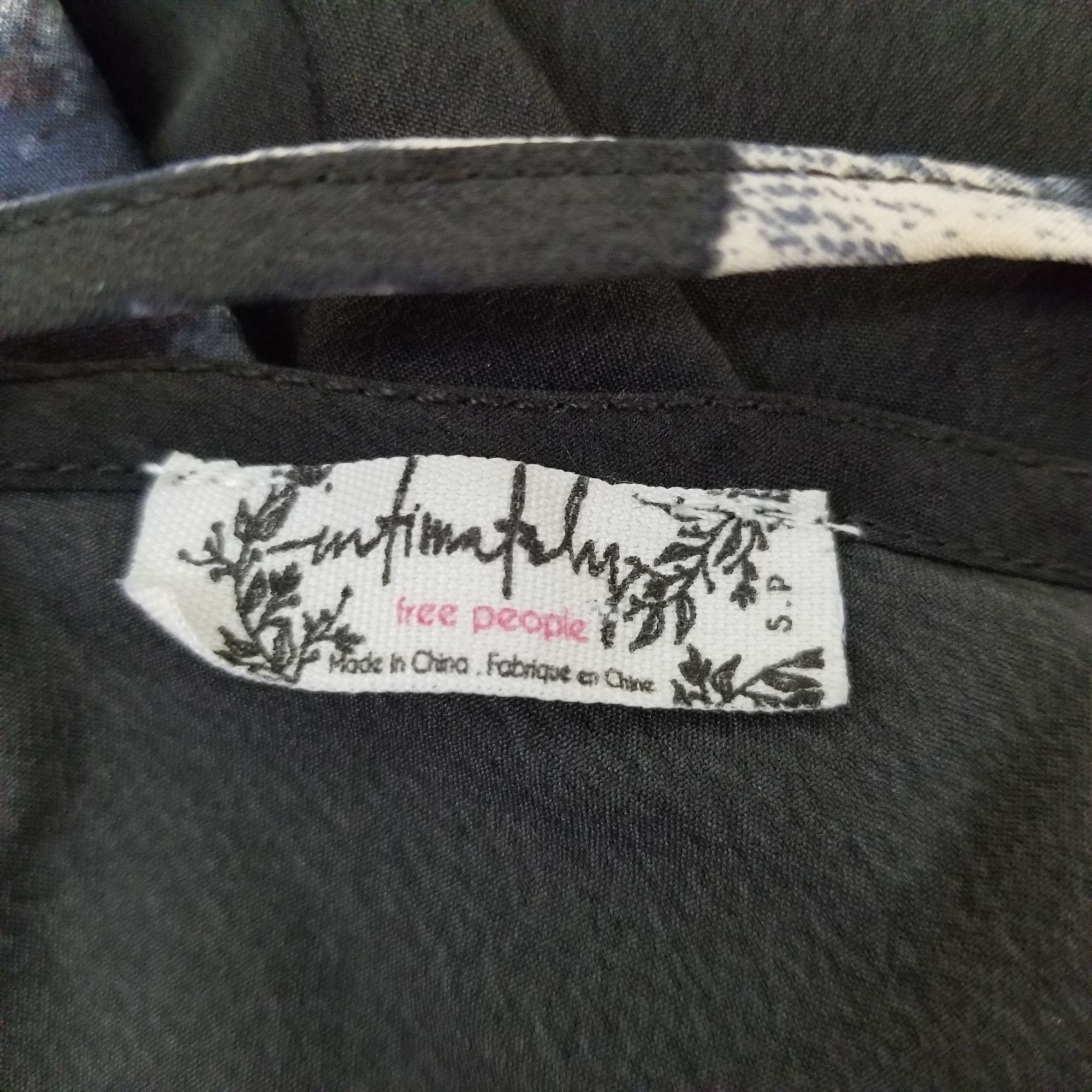 Free People Intimately Free People S Black Pink Floral Slip Dress CASCAD Size S / US 4 / IT 40 - 3 Thumbnail
