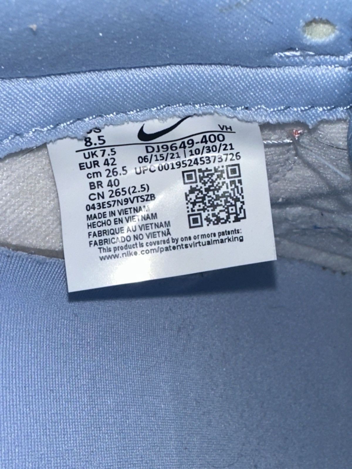 Nike Nike x Union Dunk Low Argon Size US 8.5 / EU 41-42 - 7 Thumbnail