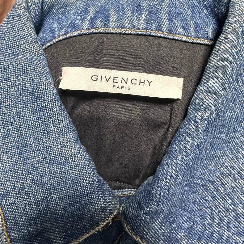 Givenchy Givenchy Back Embroidered Denim Jacket Size US M / EU 48-50 / 2 - 3 Thumbnail