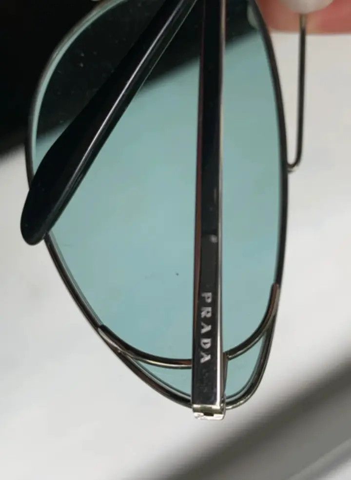 Prada × Vintage PRADA Sunglasses Rimless Sport Metal Frame Shield Wrap Size ONE SIZE - 3 Thumbnail