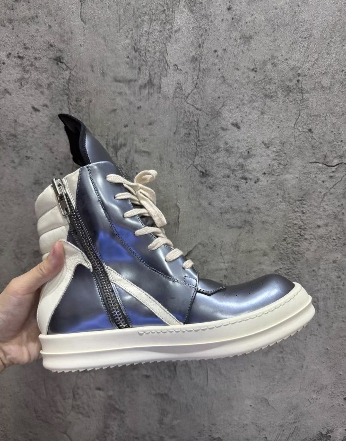 Rick Owens Rick Owens Geobasket, Inverted Triangle K37 Size US 8 / IT 38 - 4 Thumbnail