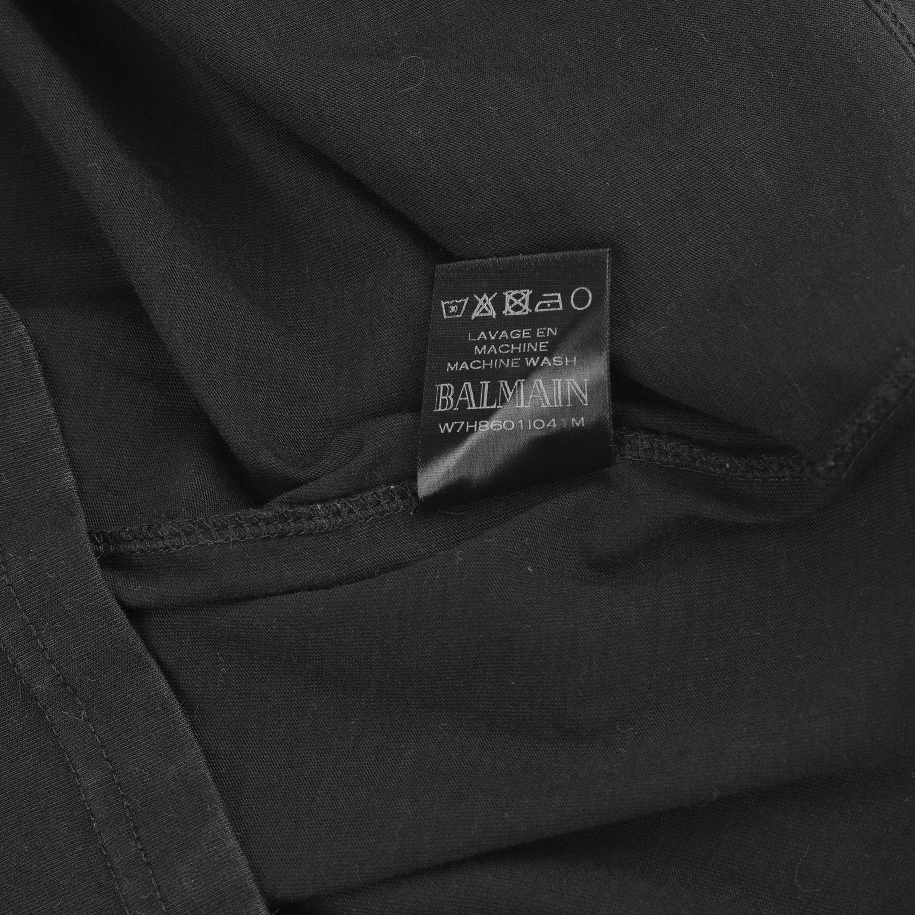 Balmain Balmain Paris 2017 AW "BALMAIN LIFE" Black T-Shirt Size US L / EU 52-54 / 3 - 6 Thumbnail