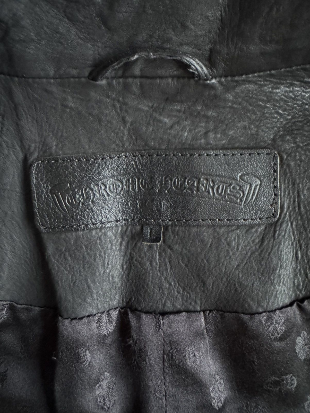 Chrome Hearts Chrome Hearts JVP black leather double-breasted trench coat Size US L / EU 52-54 / 3 - 3 Thumbnail
