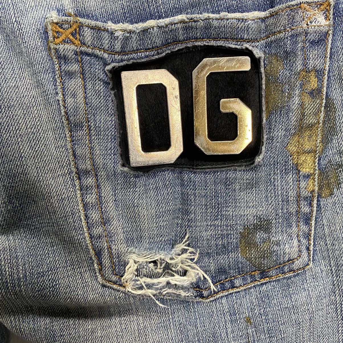 Dolce & Gabbana Dolce & Gabbana paint distressed denim Size US 31 - 20 Thumbnail