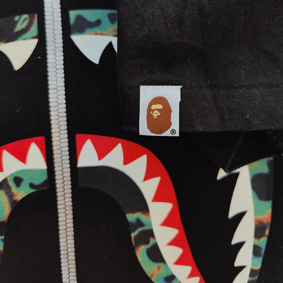 Bape Bape thermography shark tee Size US M / EU 48-50 / 2 - 3 Thumbnail