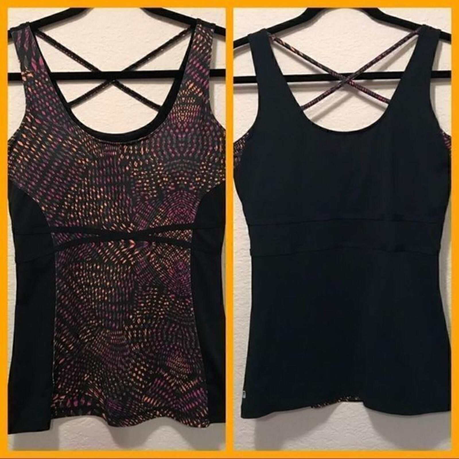 Other Athleta Printed Tank Top with Crisscross Back Size S / US 4 / IT 40 - 2 Thumbnail