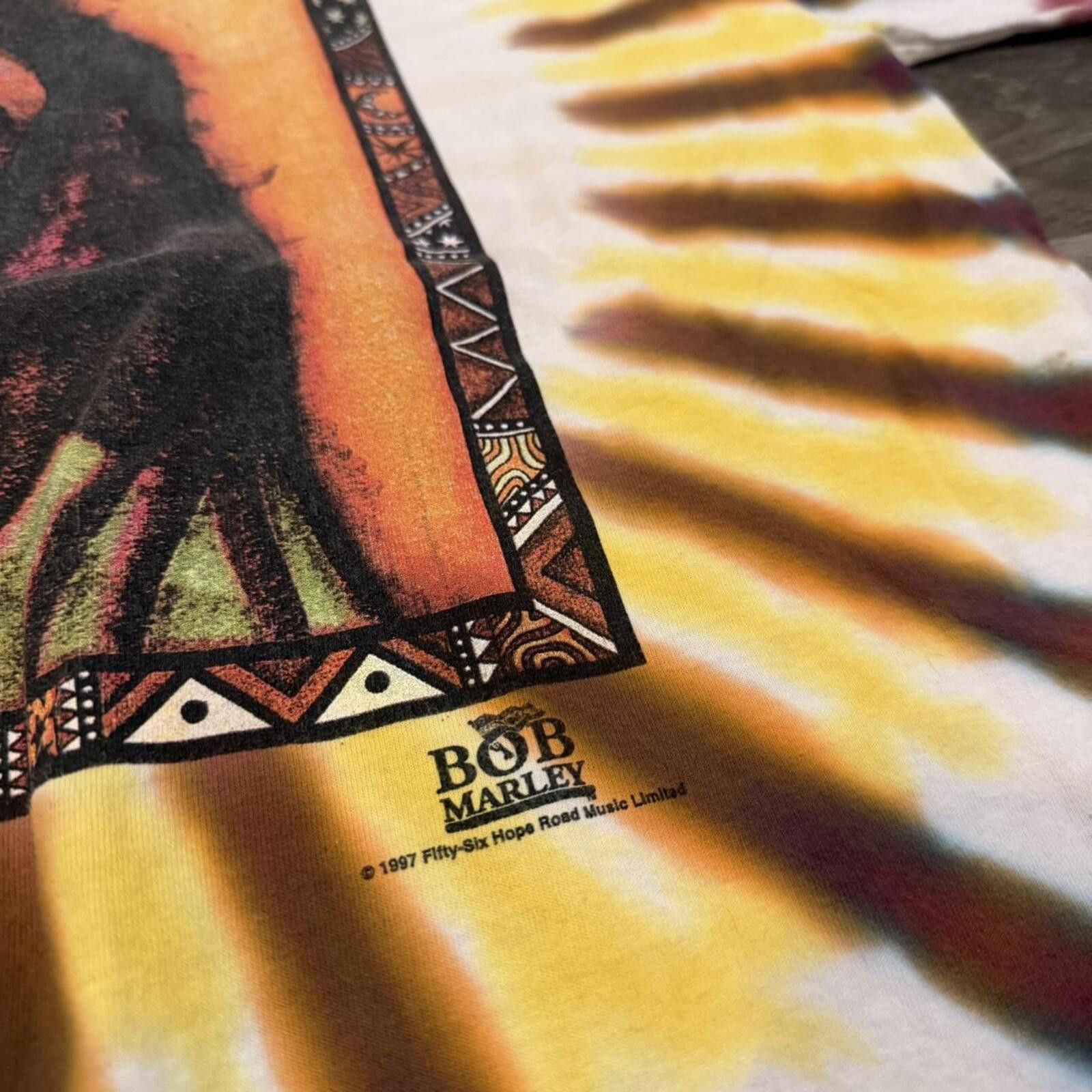 Jerzees Vintage bob marley robert nesta tie dye t shirt 1997 XL Size US XL / EU 56 / 4 - 6 Thumbnail
