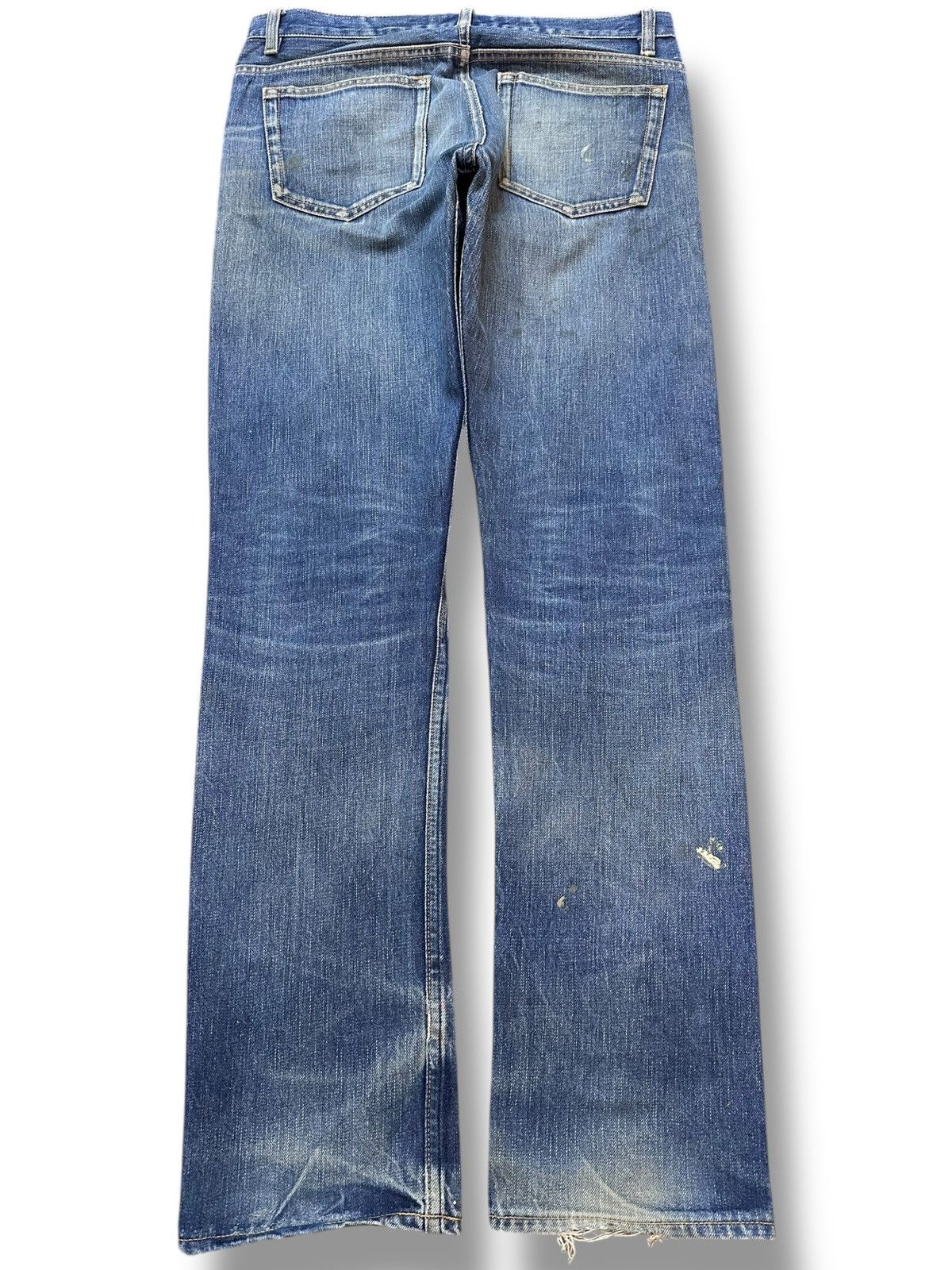 Indigo Vintage Indigo Selvedge Mudwash Grunge Distressed Denim Size US 32 / EU 48 - 7 Thumbnail