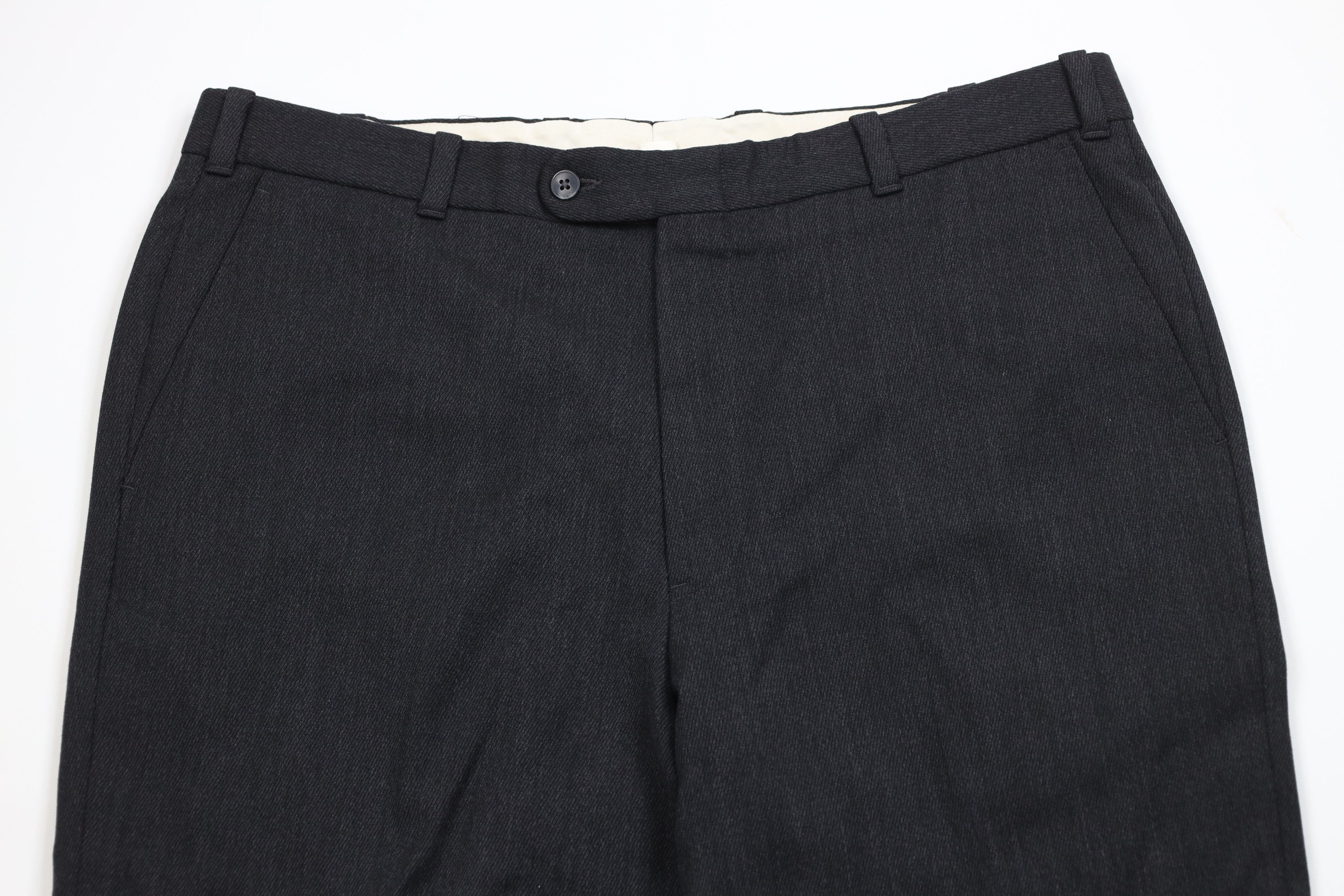 Vintage Vintage 90s Streetwear Whipcord Wide Leg Chino Pants Gray Size US 38 / EU 54 - 2 Thumbnail