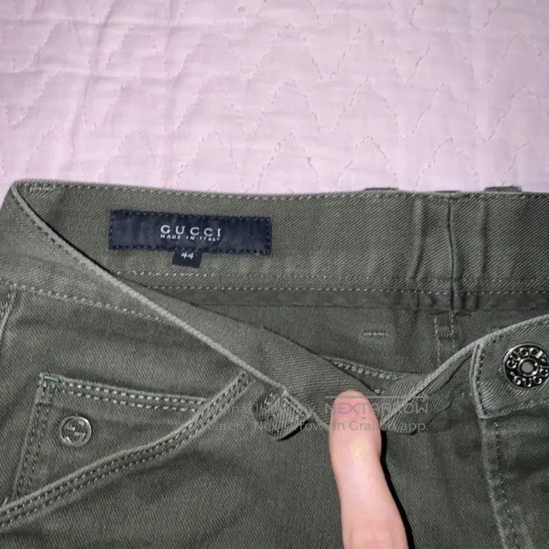 Gucci Guicci Military Green Casual Trousers Size 44 i Size US 28 / EU 44 - 3 Thumbnail