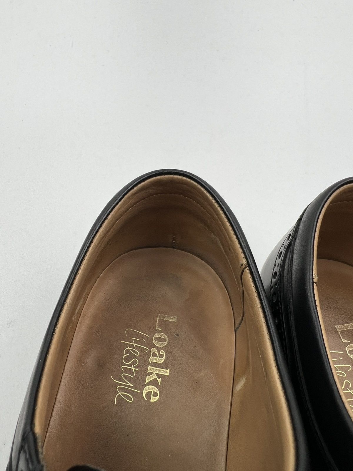 Loake LOAKE Oxfords Leather Shoes Lace Up Woodstock Black Men’s Size US 8.5 / EU 41-42 - 17 Thumbnail
