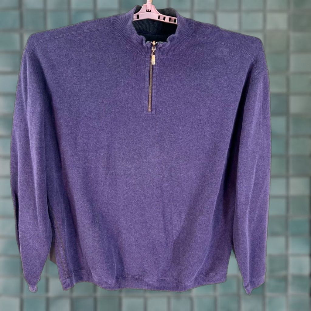Tommy Bahama Tommy Bahama Sweatshirt 1/4 Zip Mens Size XXL Purple Jacket Size US XXL / EU 58 / 5 - 1 Thumbnail