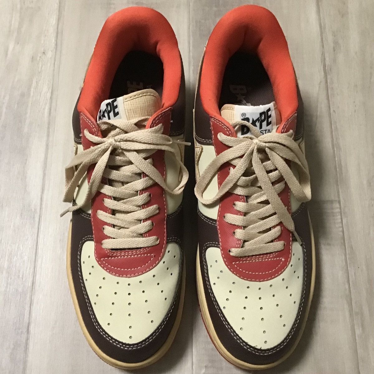 Bape × Kanye West × Nigo 2007 Kanye West College Dropout BAPE STA Sneakers NIGO APE Size US 12 / EU 45 - 2 Thumbnail