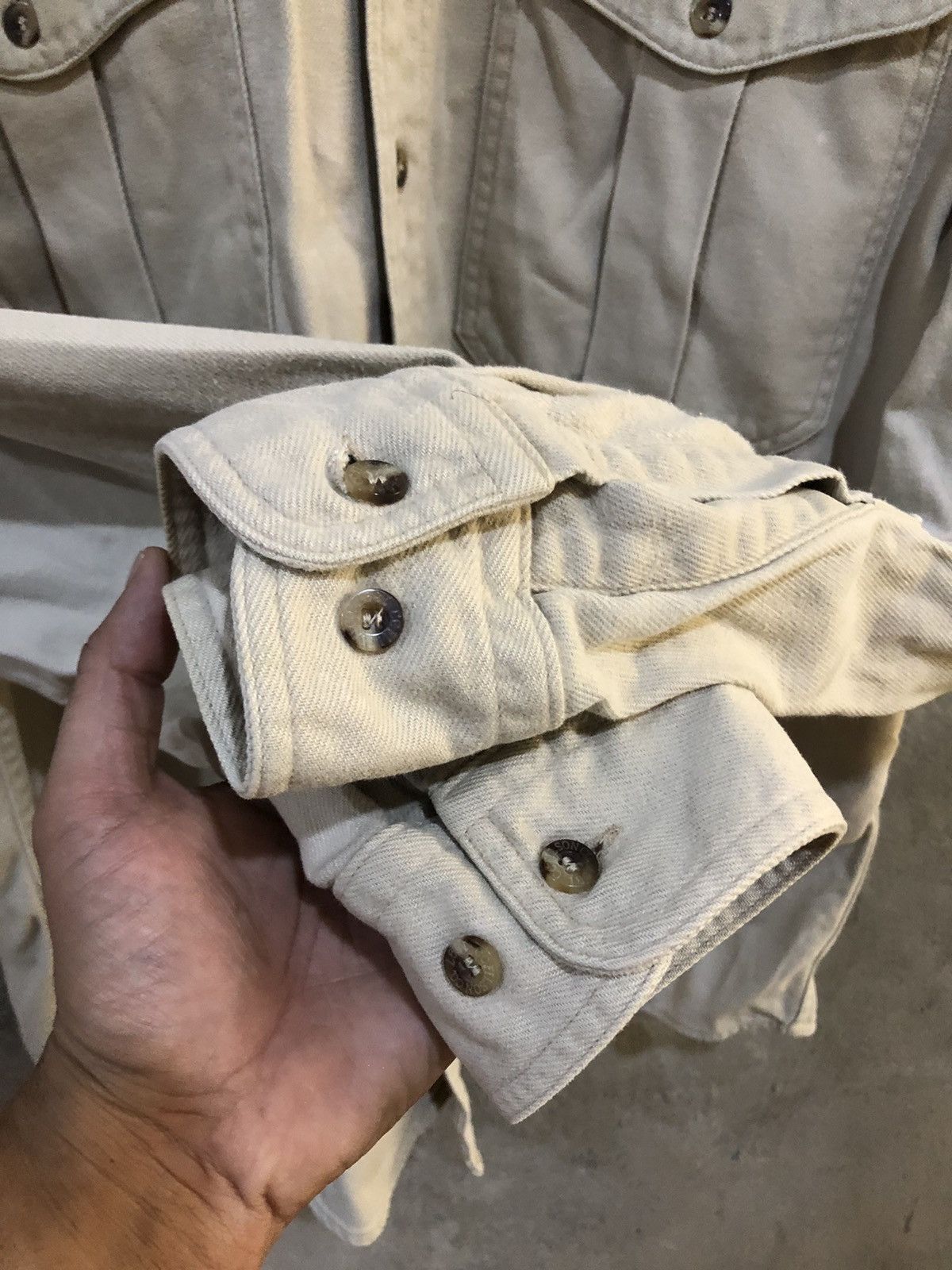Filson Vintage Filson Heavy Cotton Distressed L/S Shirt Size US L / EU 52-54 / 3 - 18 Thumbnail