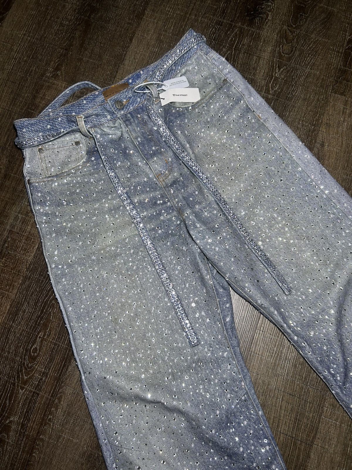 Birth of Royal Child Birth Of Royal Child Swarovski Blue Denim Size US 34 / EU 50 - 2 Thumbnail