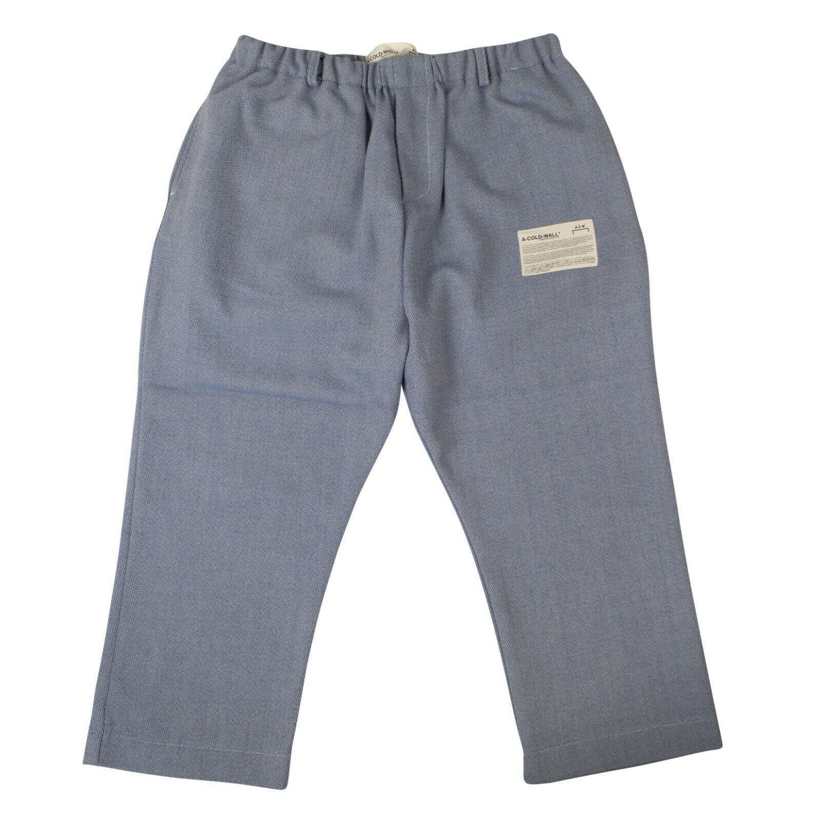 image of A Cold Wall Blue Fabric Trousers Size L, Men's