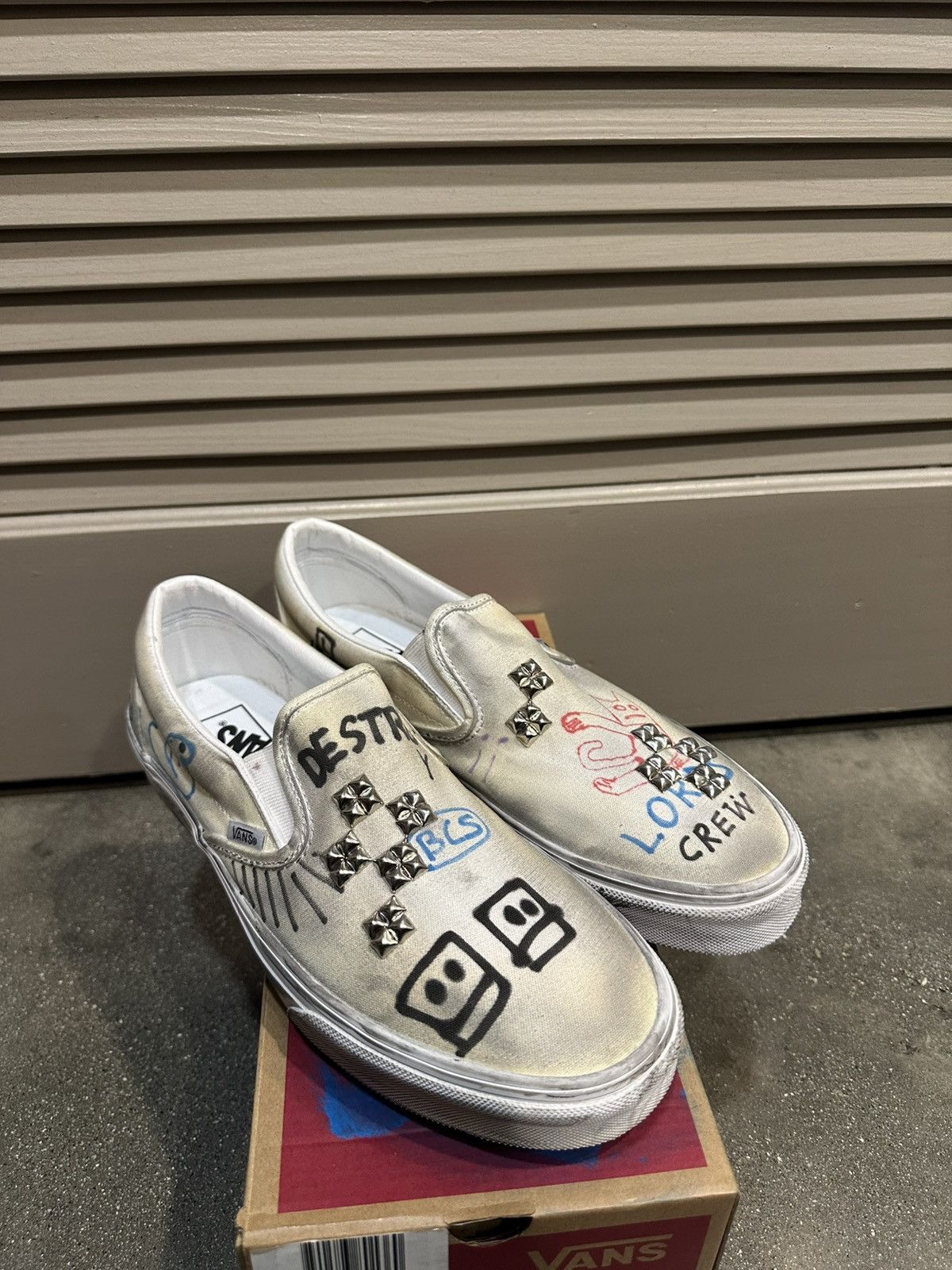 Paly Hollywood Paly x Vans 1/1 Hand Drawn Slip On Vans 10 Size US 10 / EU 43 - 2 Thumbnail