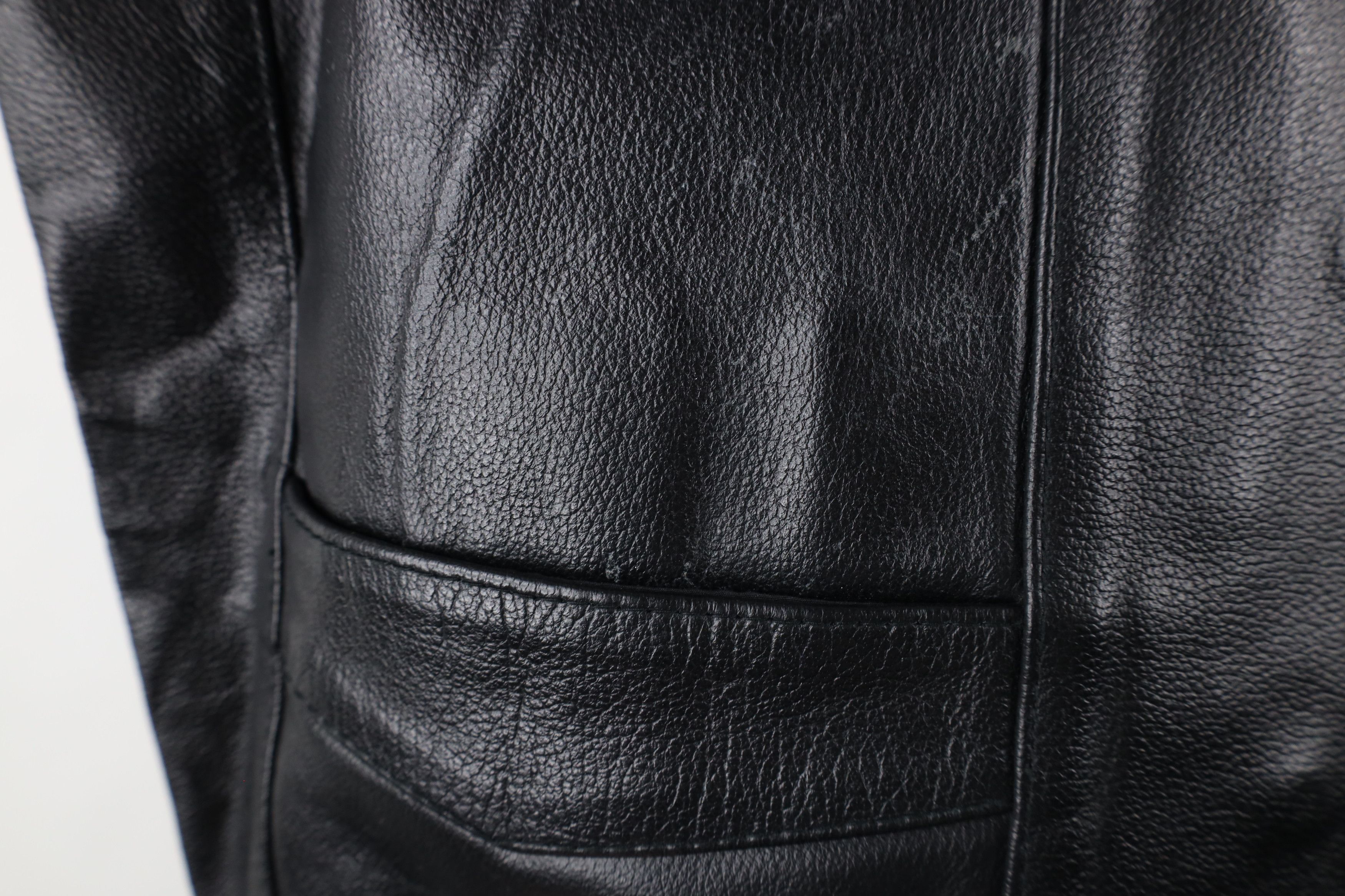 Vintage Vintage 90s Streetwear Leather Motorcycle Vest Jacket Black Size US XXL / EU 58 / 5 - 4 Thumbnail