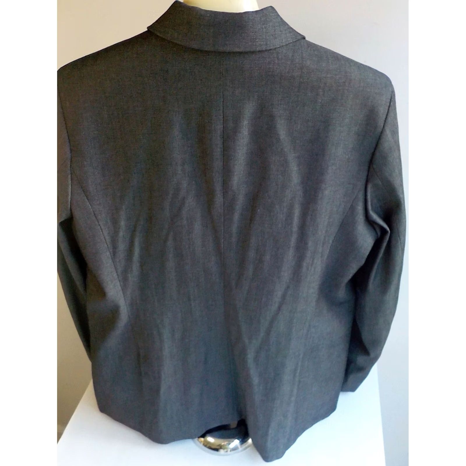 Faconnable VINTAGE Faconnable Blazer Shirt Gray 3 Button Cotton Blend Lined Womens Large Size L / US 10 / IT 46 - 5 Thumbnail